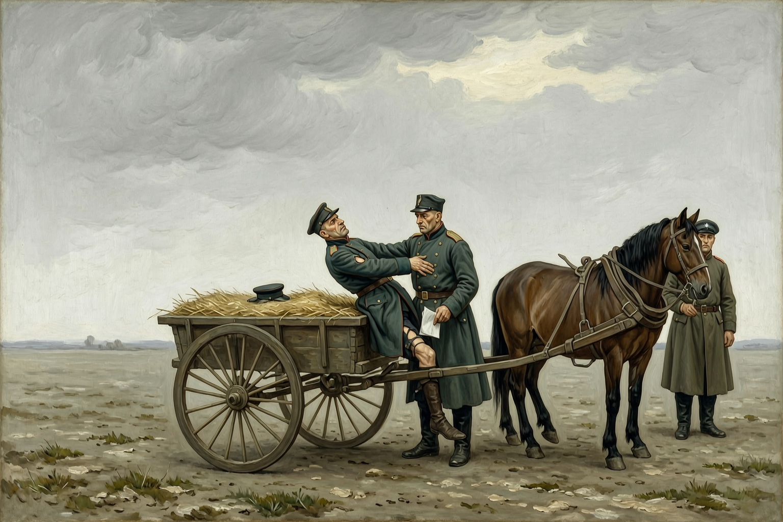 Put in the cart with the courier