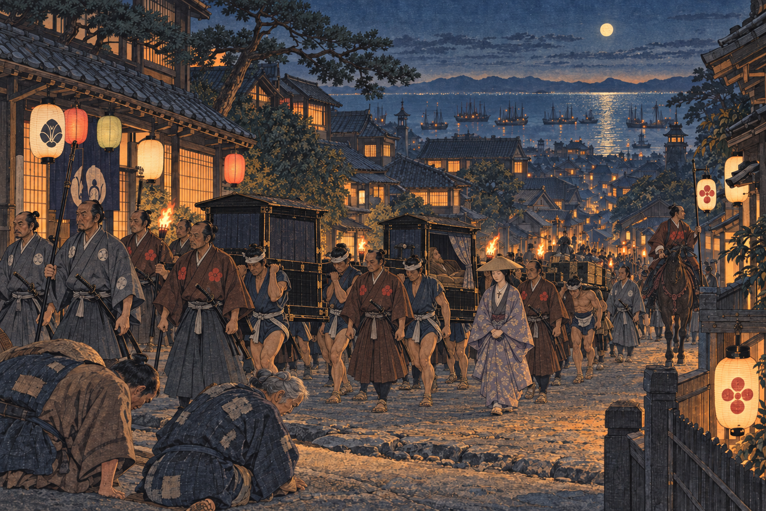 Osaka by lantern light
