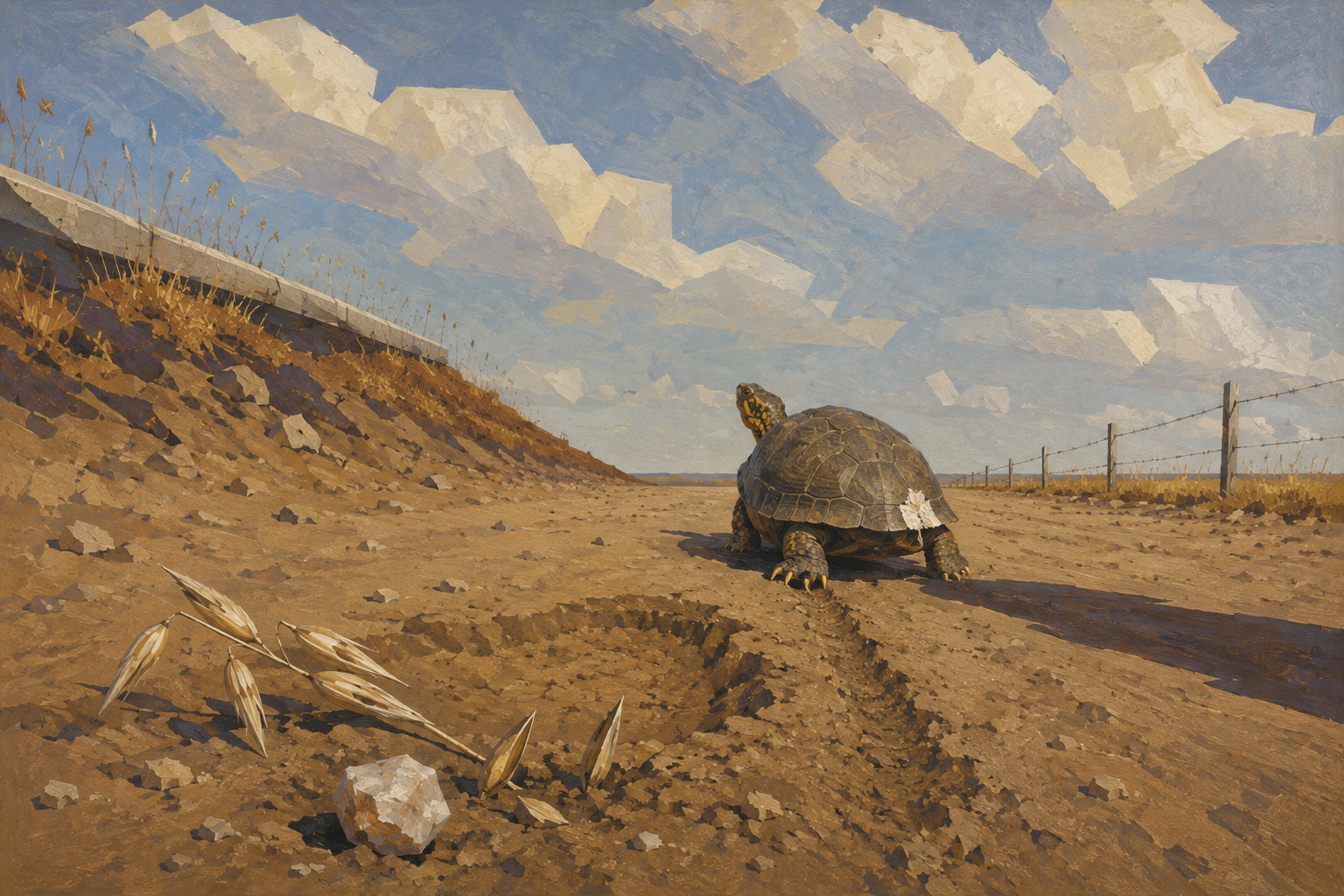 The seeds and the dust road