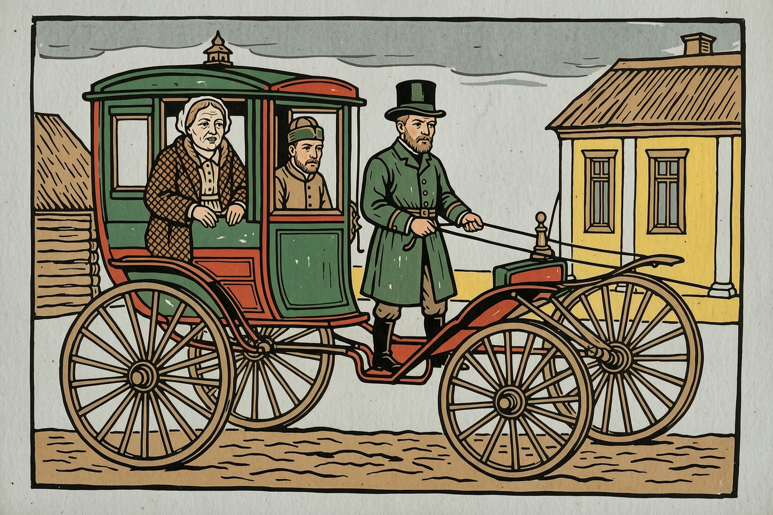 Driving Across Town With News