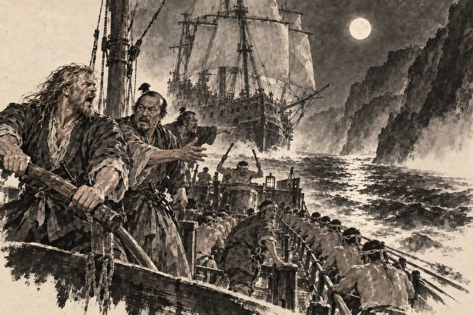 Isogi, the frigate bearing down