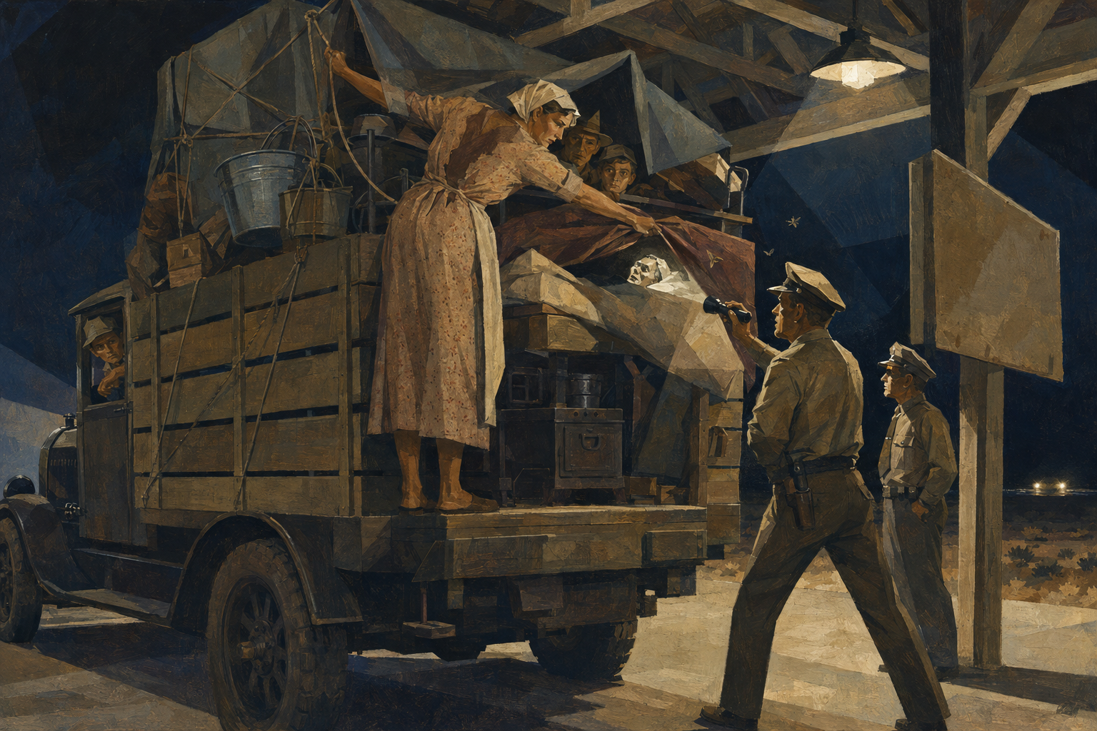 The inspection station at Daggett