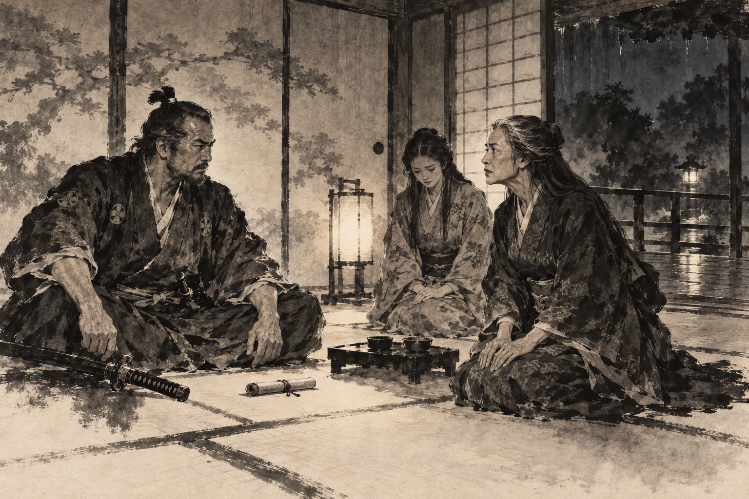Yuriko counsels against leaving Yedo