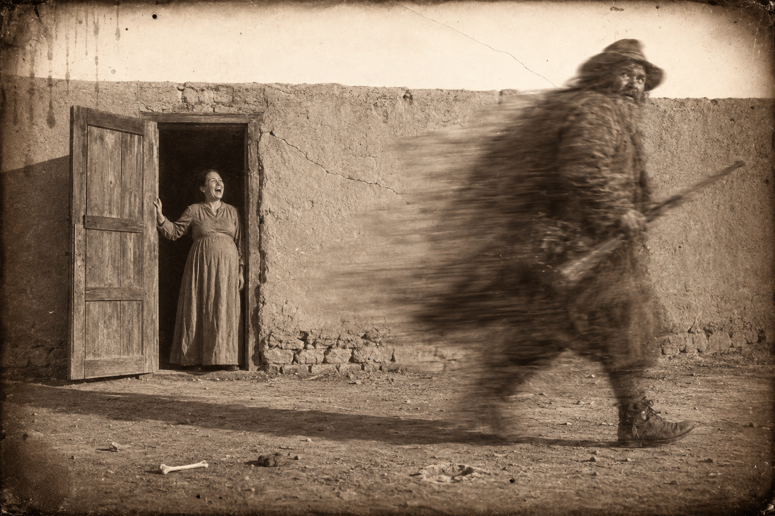 She opens her door early one morning straight into Big Zwey, and the sight of that huge man trotting away makes her laugh out loud.