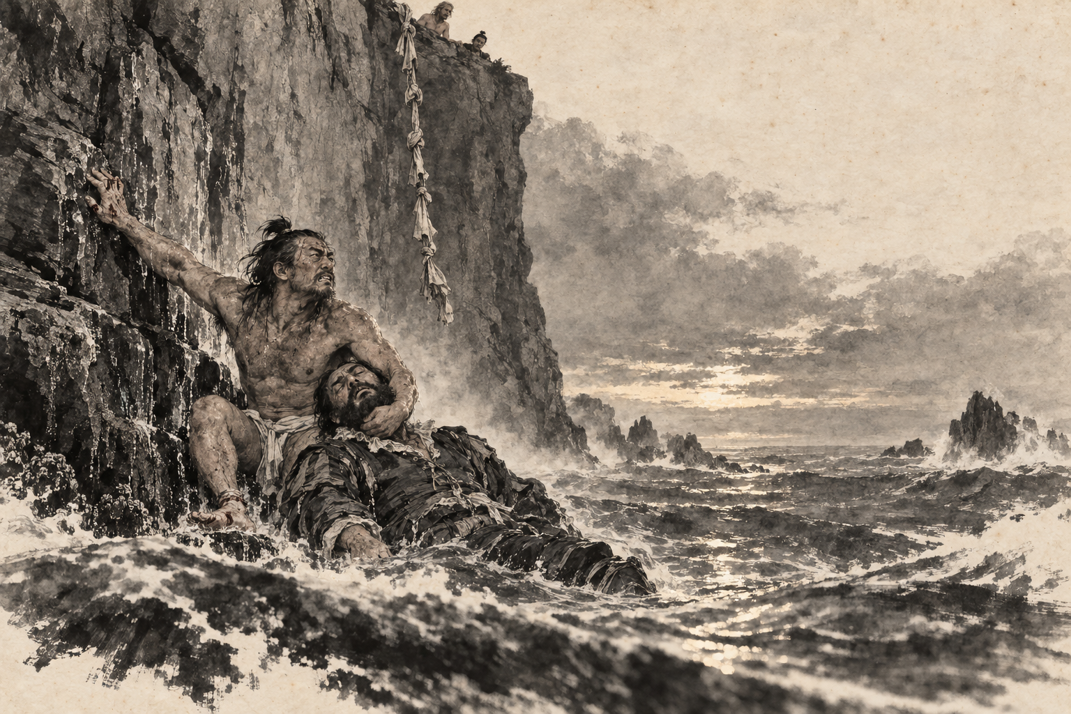 The ledge and the rising tide