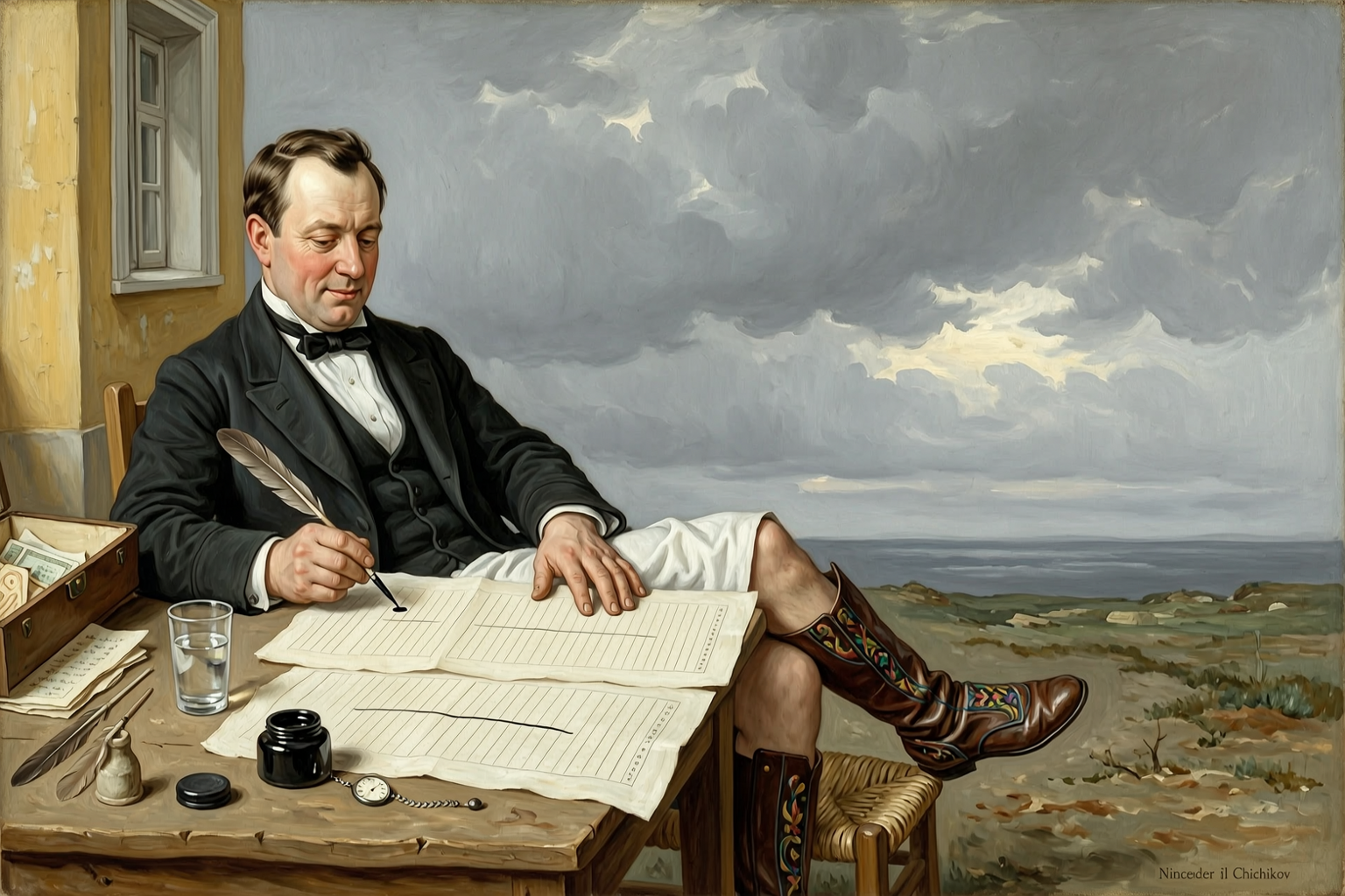 Copying the Deeds Himself