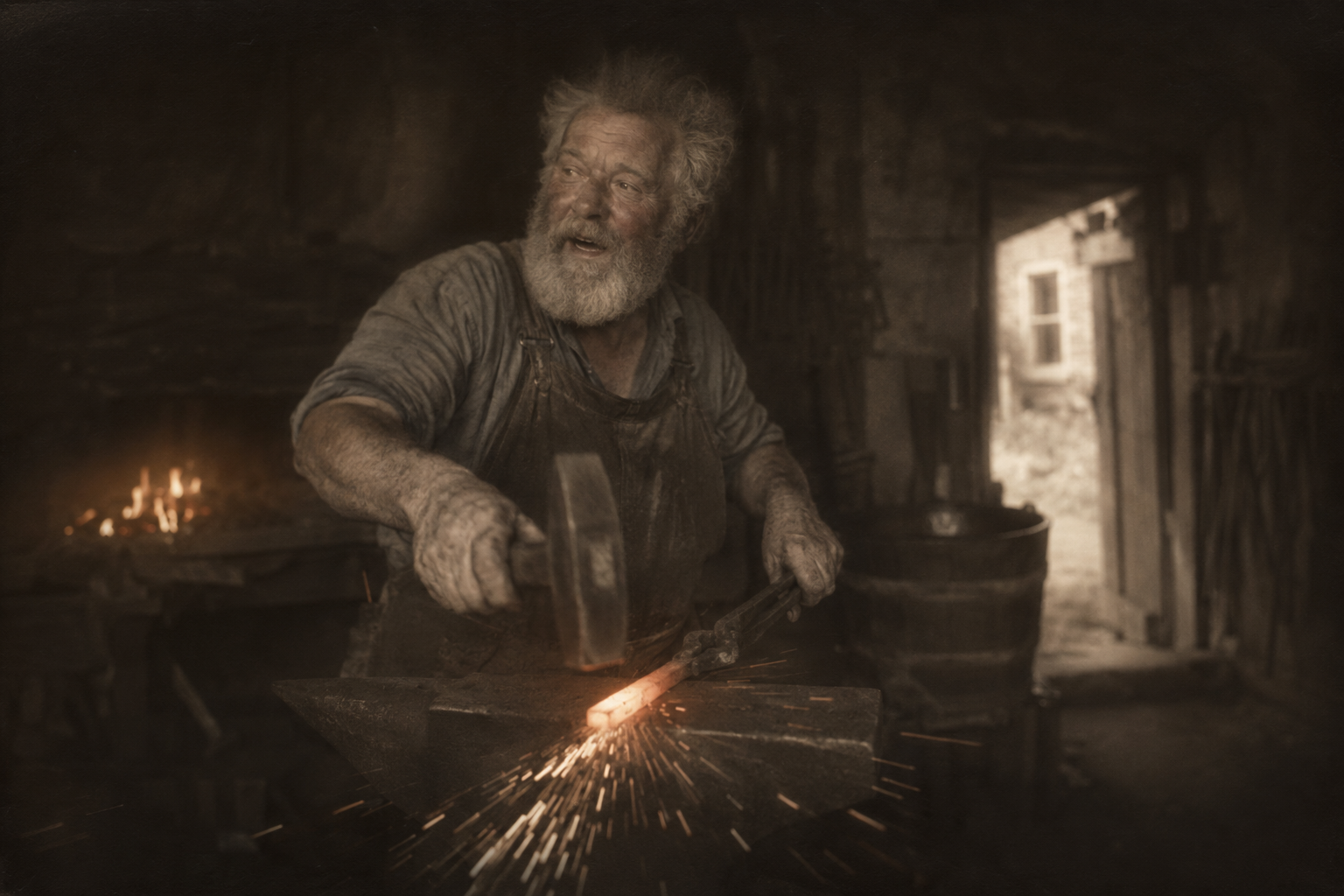 Angle irons at the forge