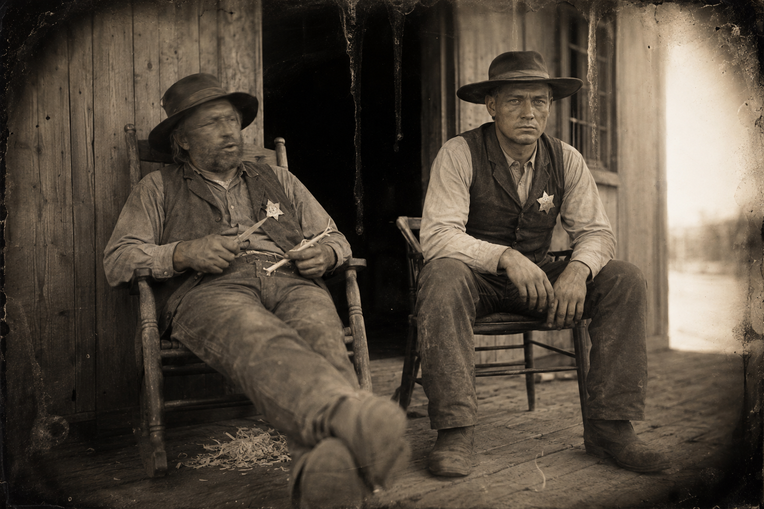 On the jailhouse porch, Roscoe tells July that now he has turned twenty-four he can't expect no mercy, and that he shouldn't have got married.
