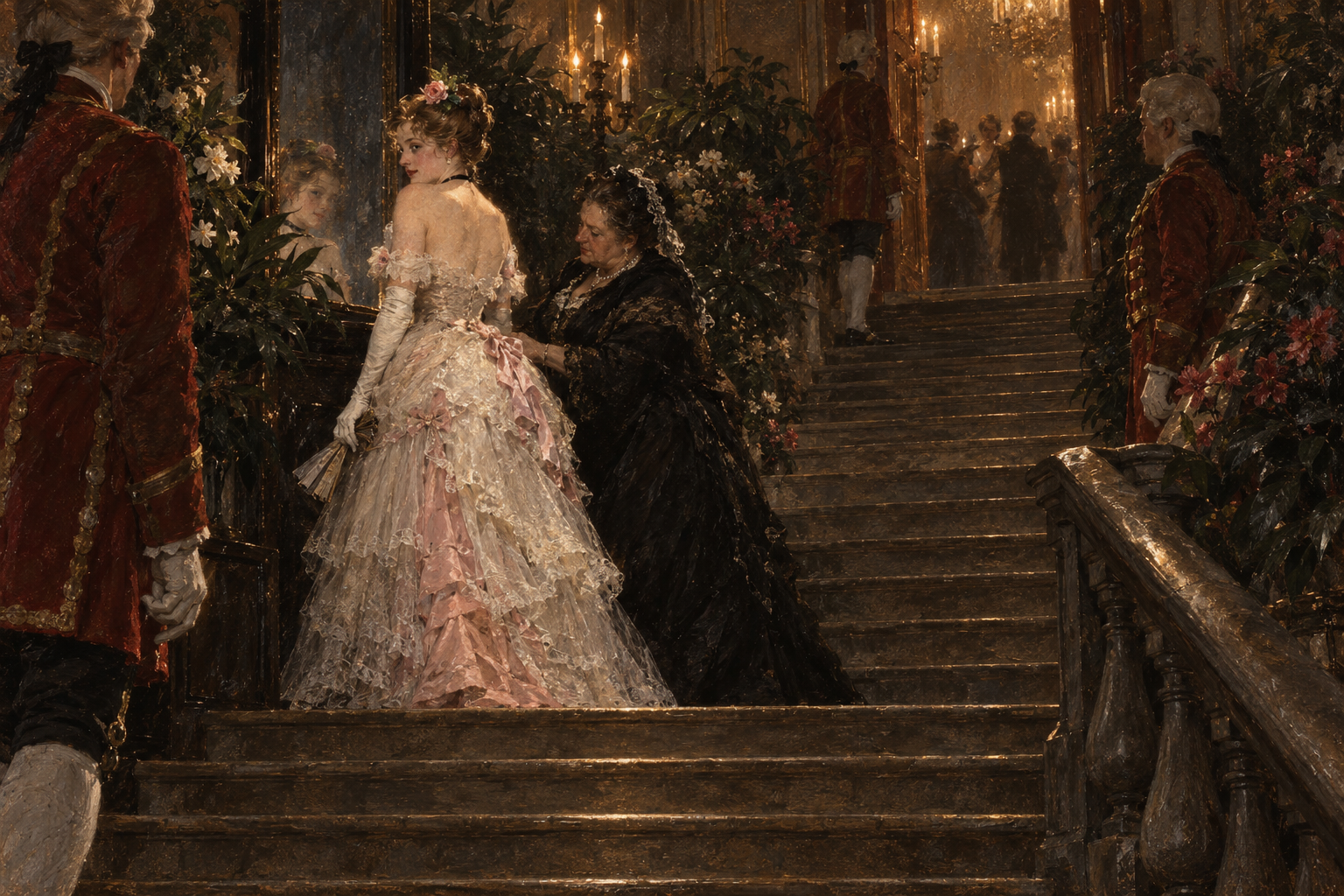 The mirror on the landing
