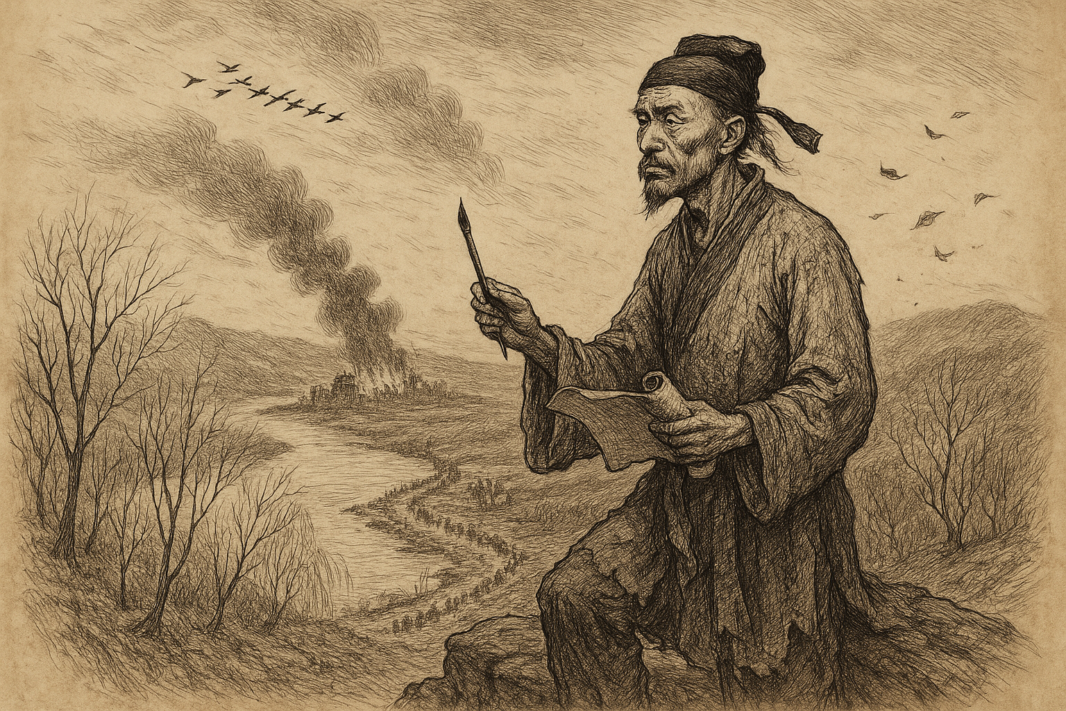 A Bureaucrat Who Became China's Greatest Poet by Failing — Selected Poems of Du Fu
