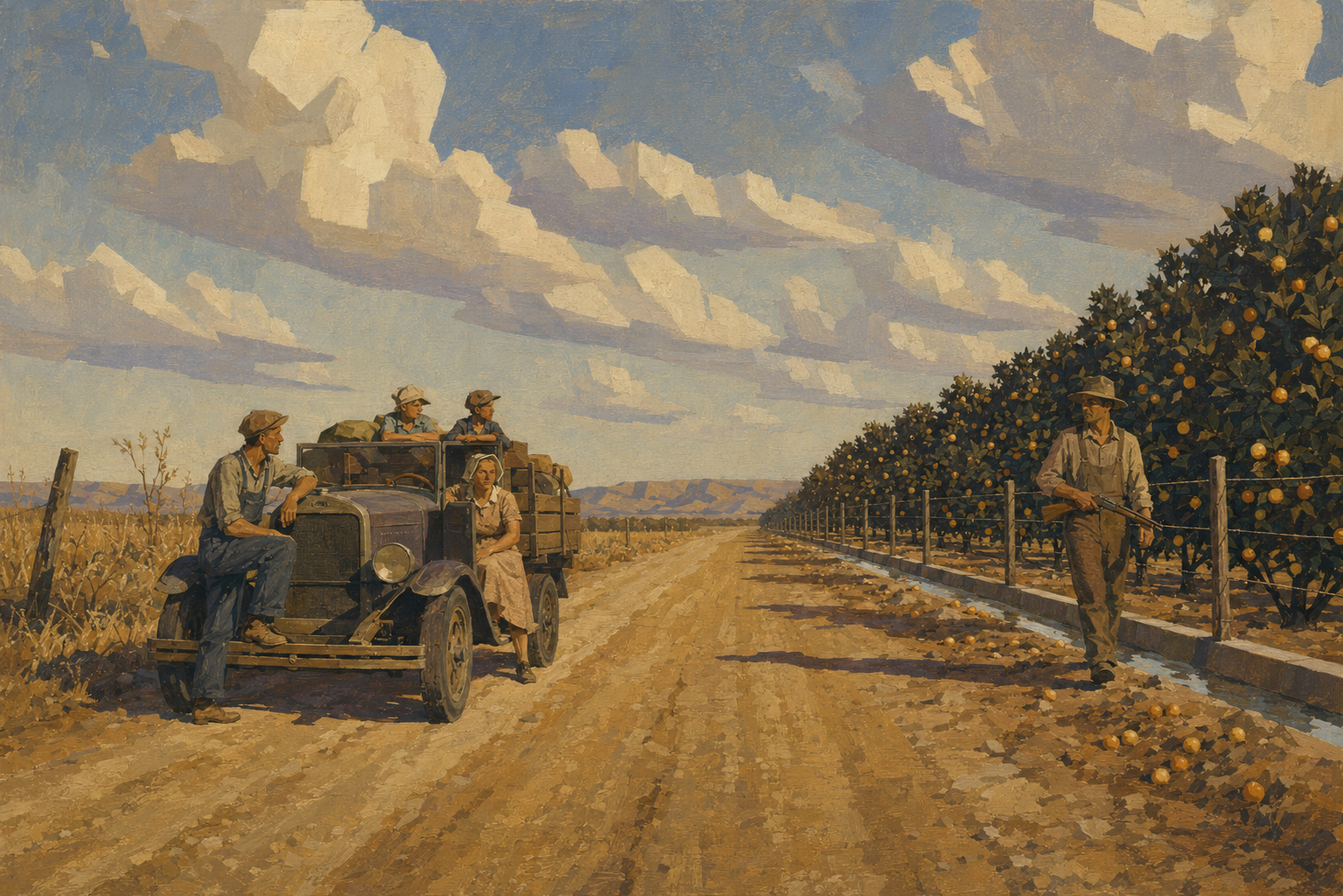 The guarded oranges and the fallow field