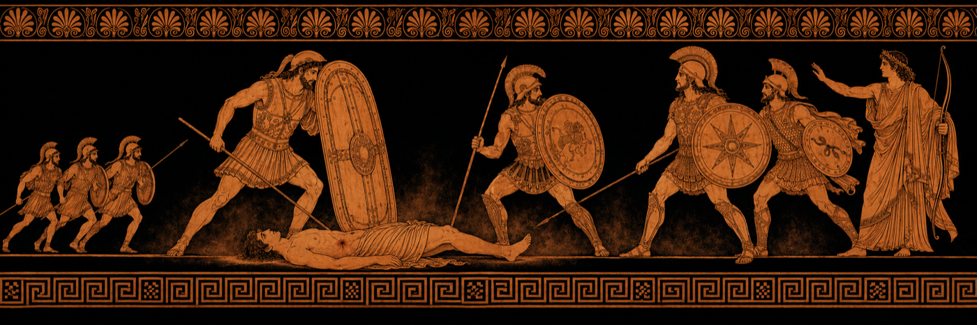 Iliad, Book 17 — The Fight over Patroclus's Body