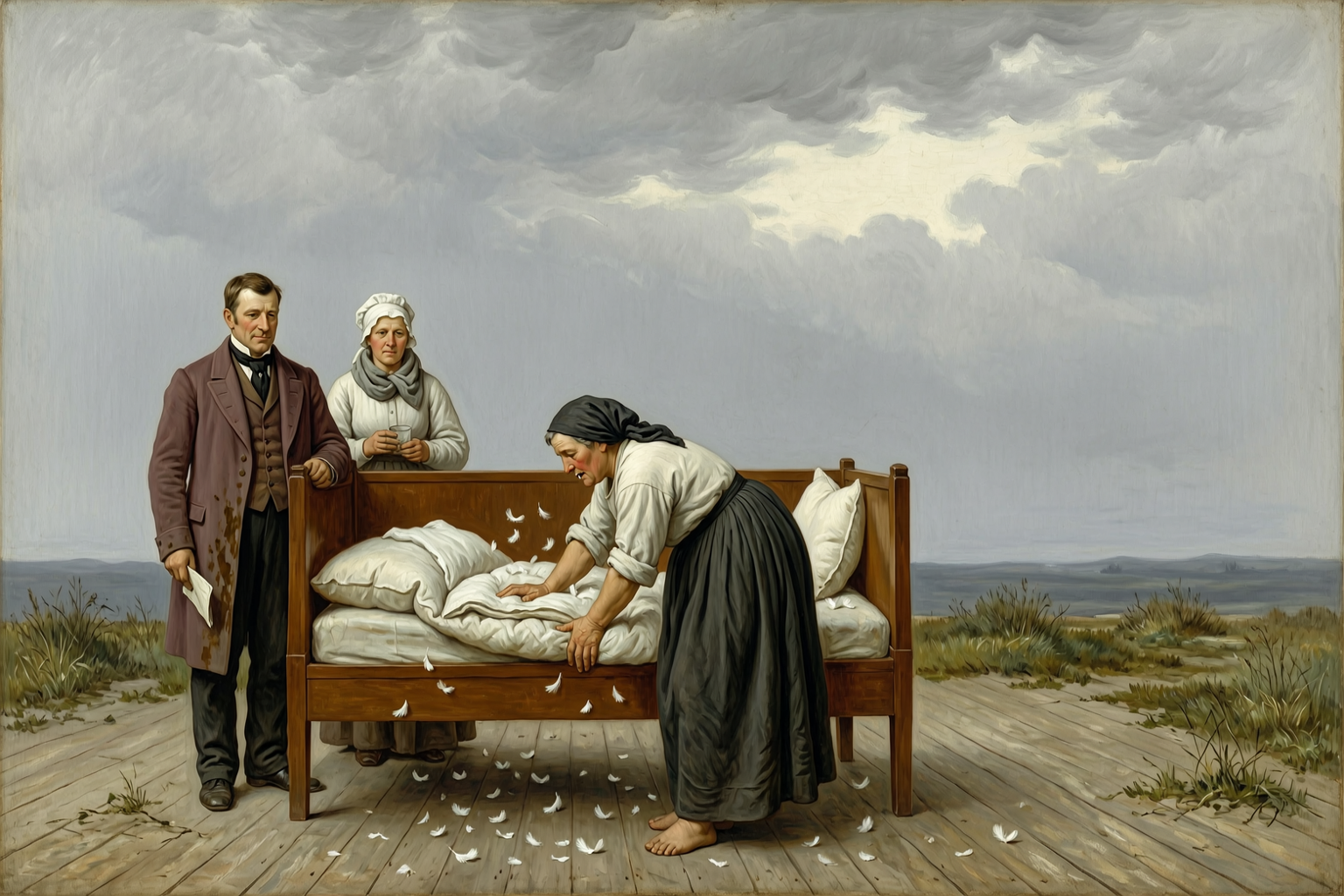 Fetinya Plumps the Feather Bed