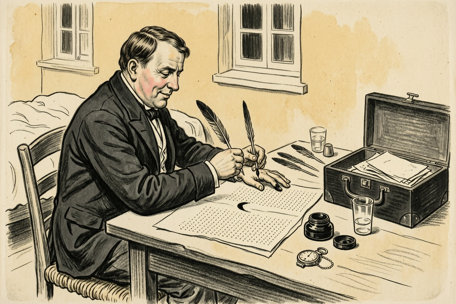 Copying the Deeds Himself