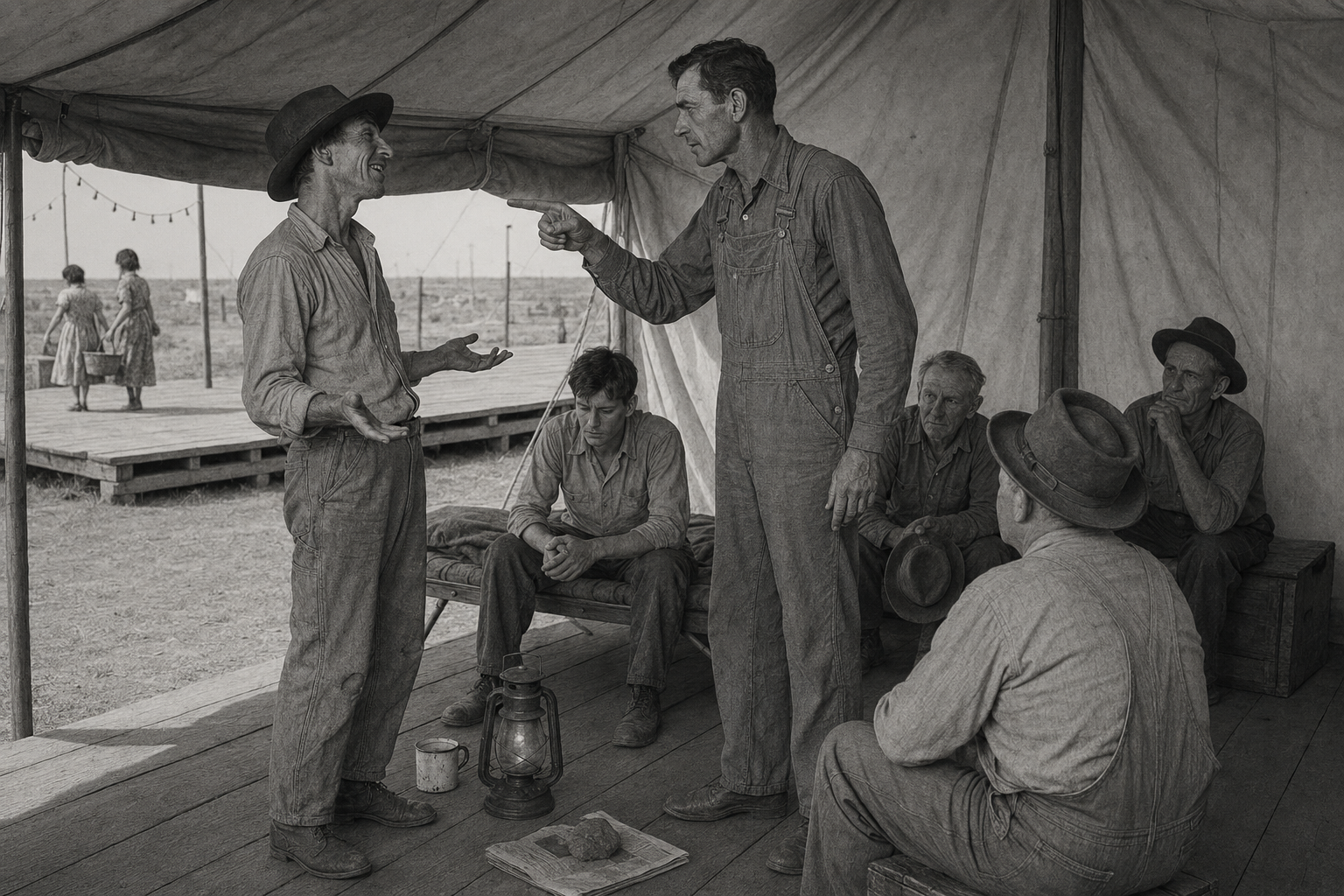 The Central Committee in Huston's tent
