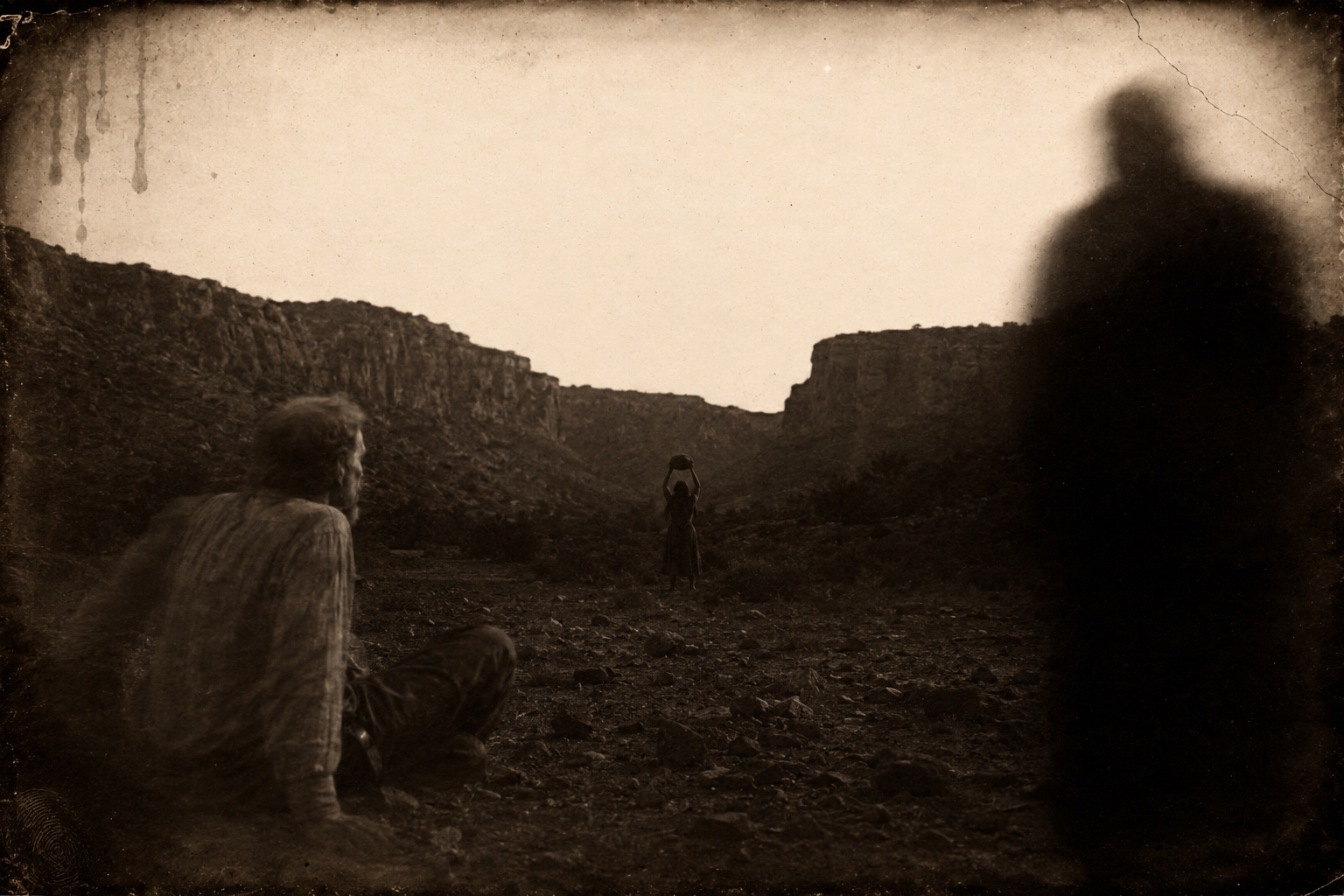 Roscoe wakes to something incomprehensible — Janey standing a few feet in front of him with a big rock raised over her head in both hands, silent.