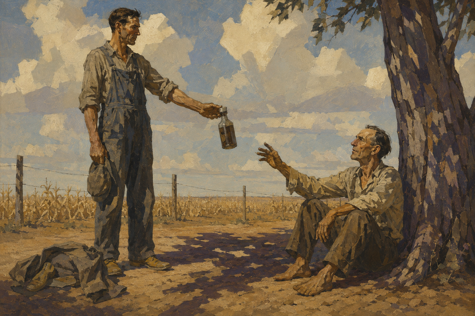 The pint offered to the preacher