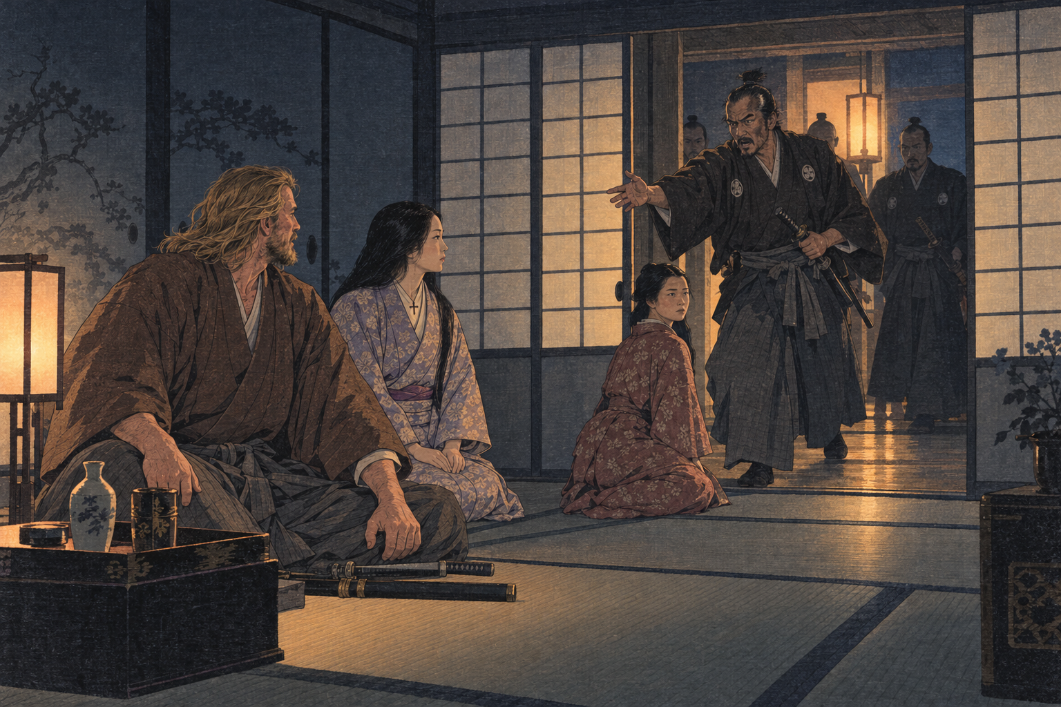 Yabu at the door with orders