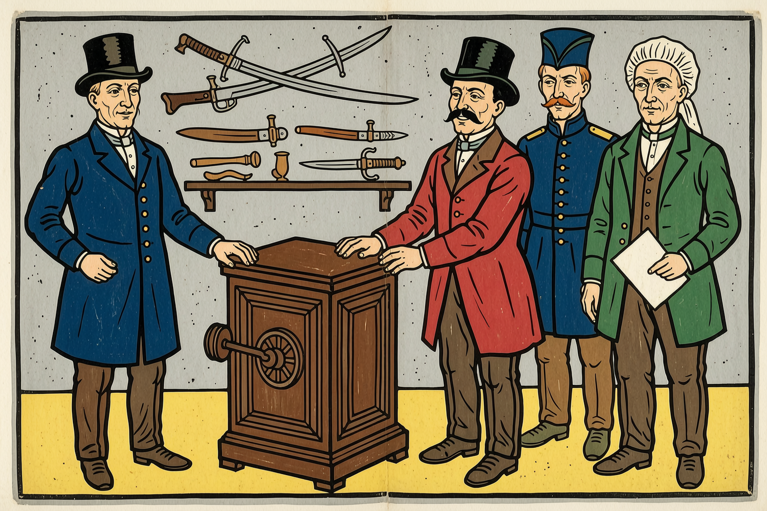The study and the barrel-organ