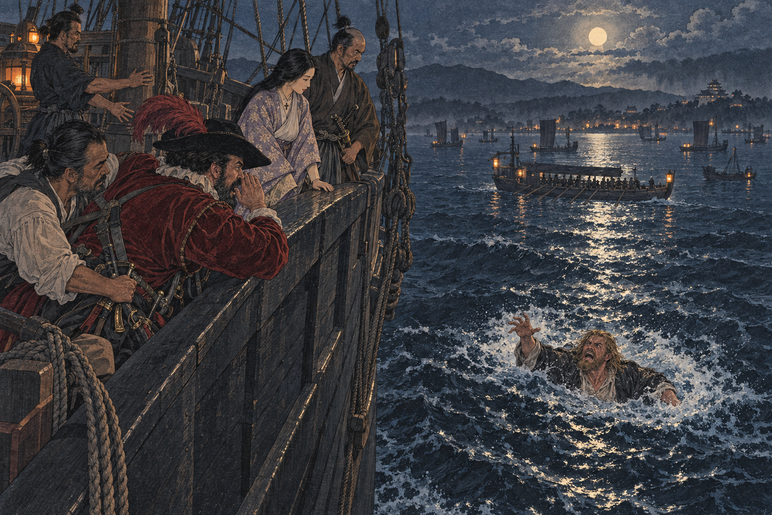 Thrown overboard