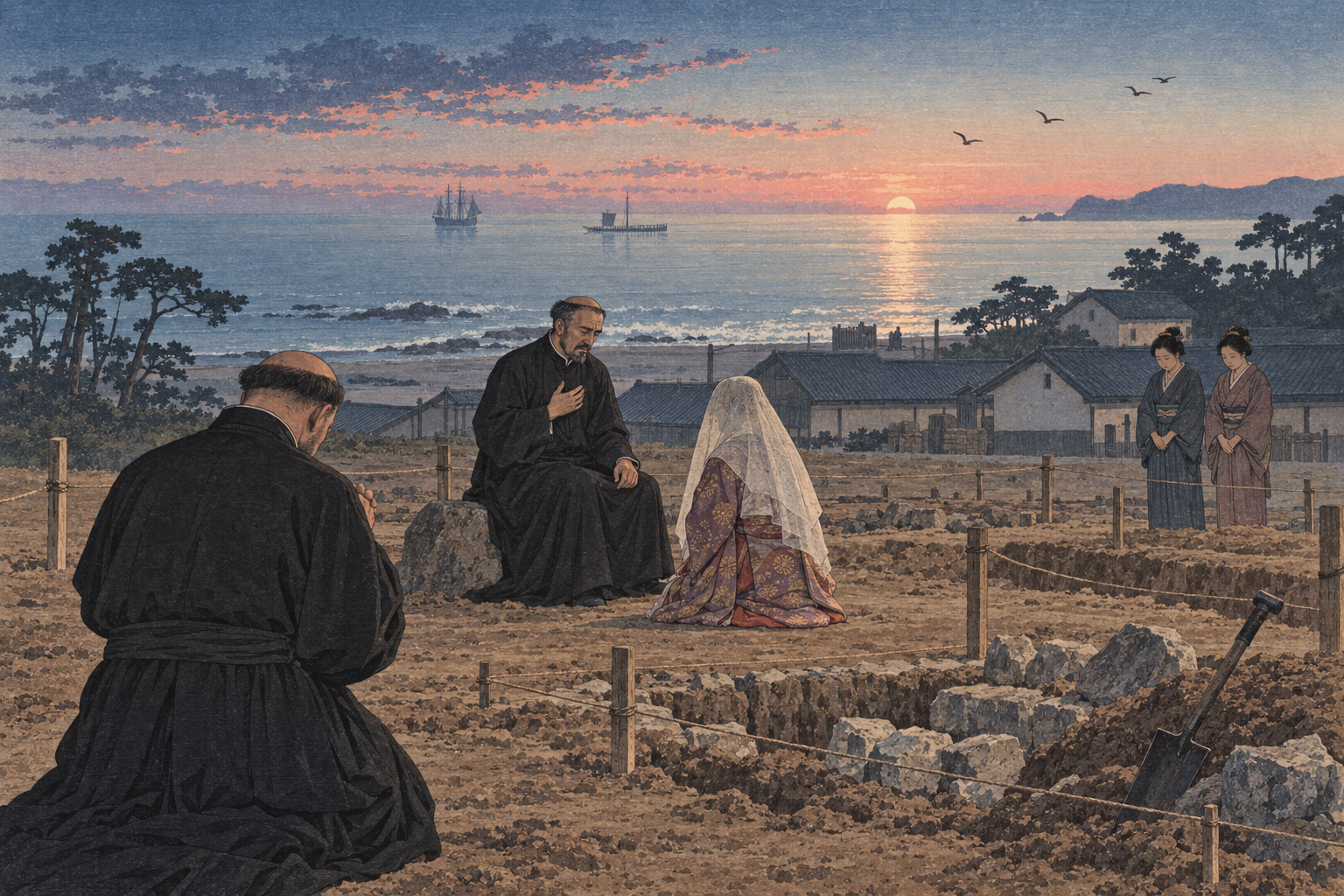 Confession at the cathedral foundations