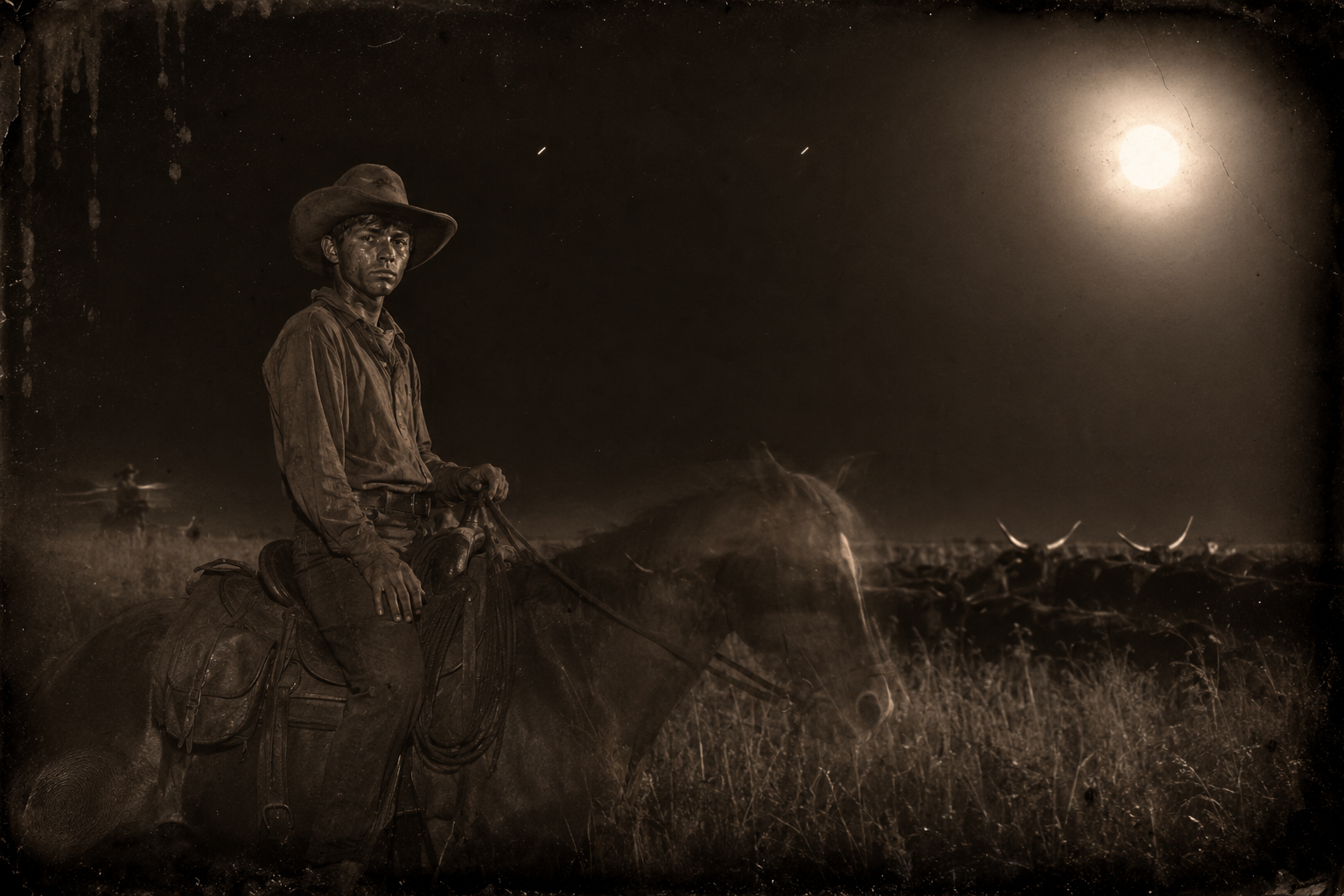 Newt trades shifts twice and stays out on the night herd until dawn, where nobody can see him cry.