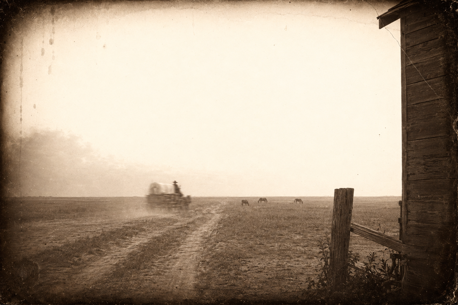 Augustus drives the wagon out of Ogallala alone, wistful, knowing he can never again stand where the boys stand.