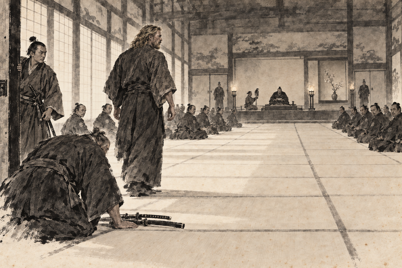 The audience room, forty paces square