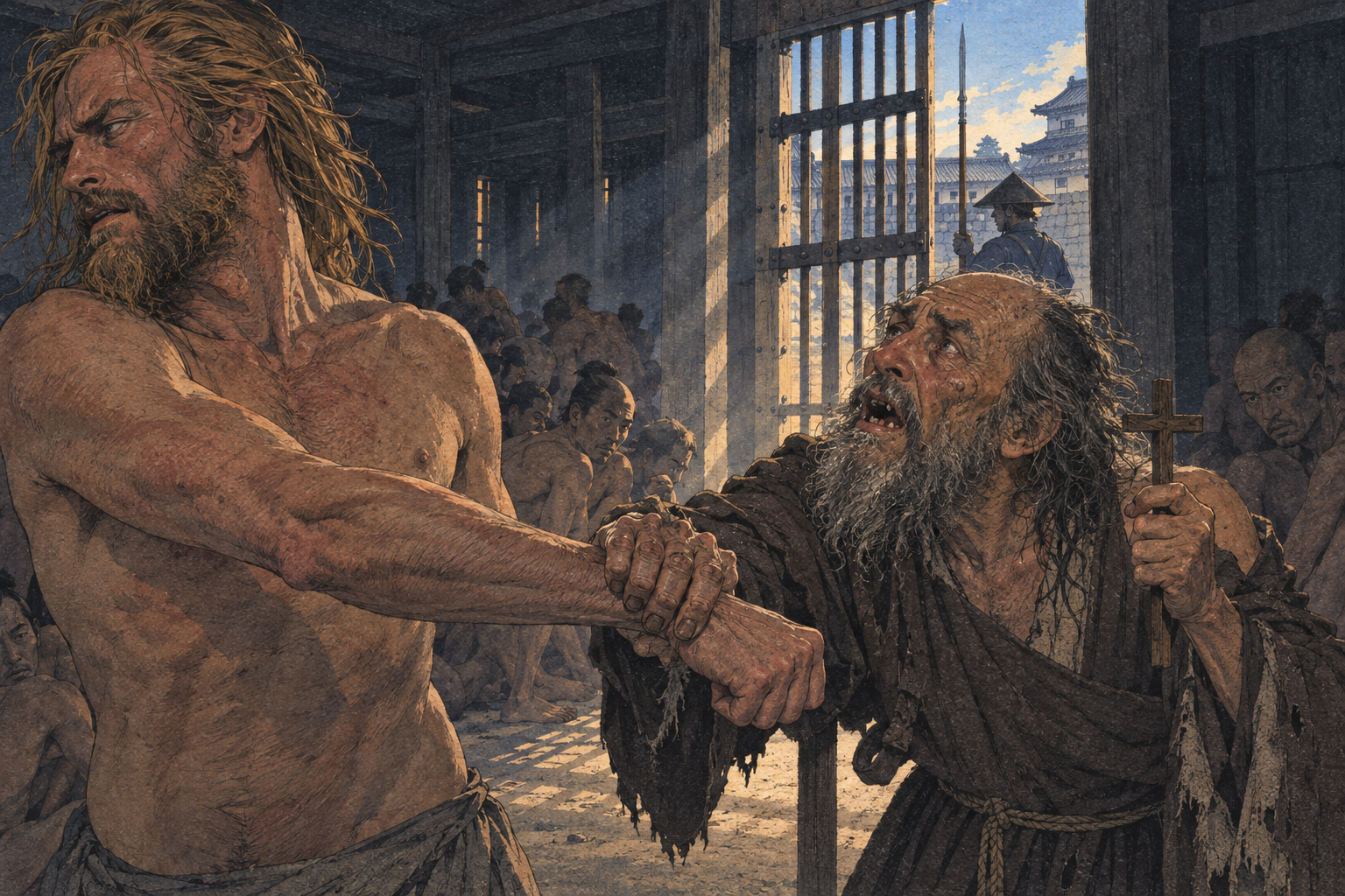The friar's grip at the gate