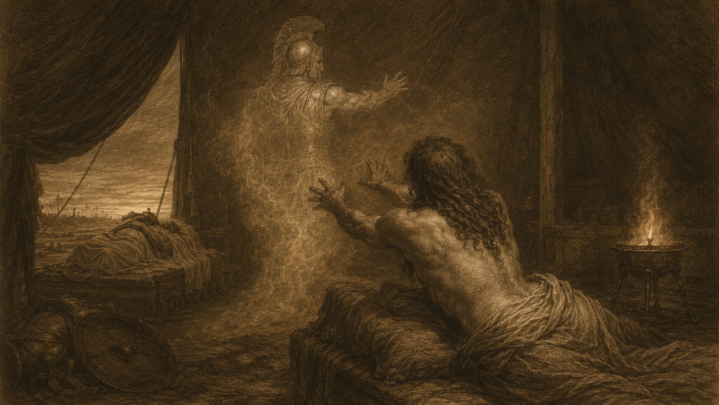 Pen-and-ink: The Funeral Games of Patroclus