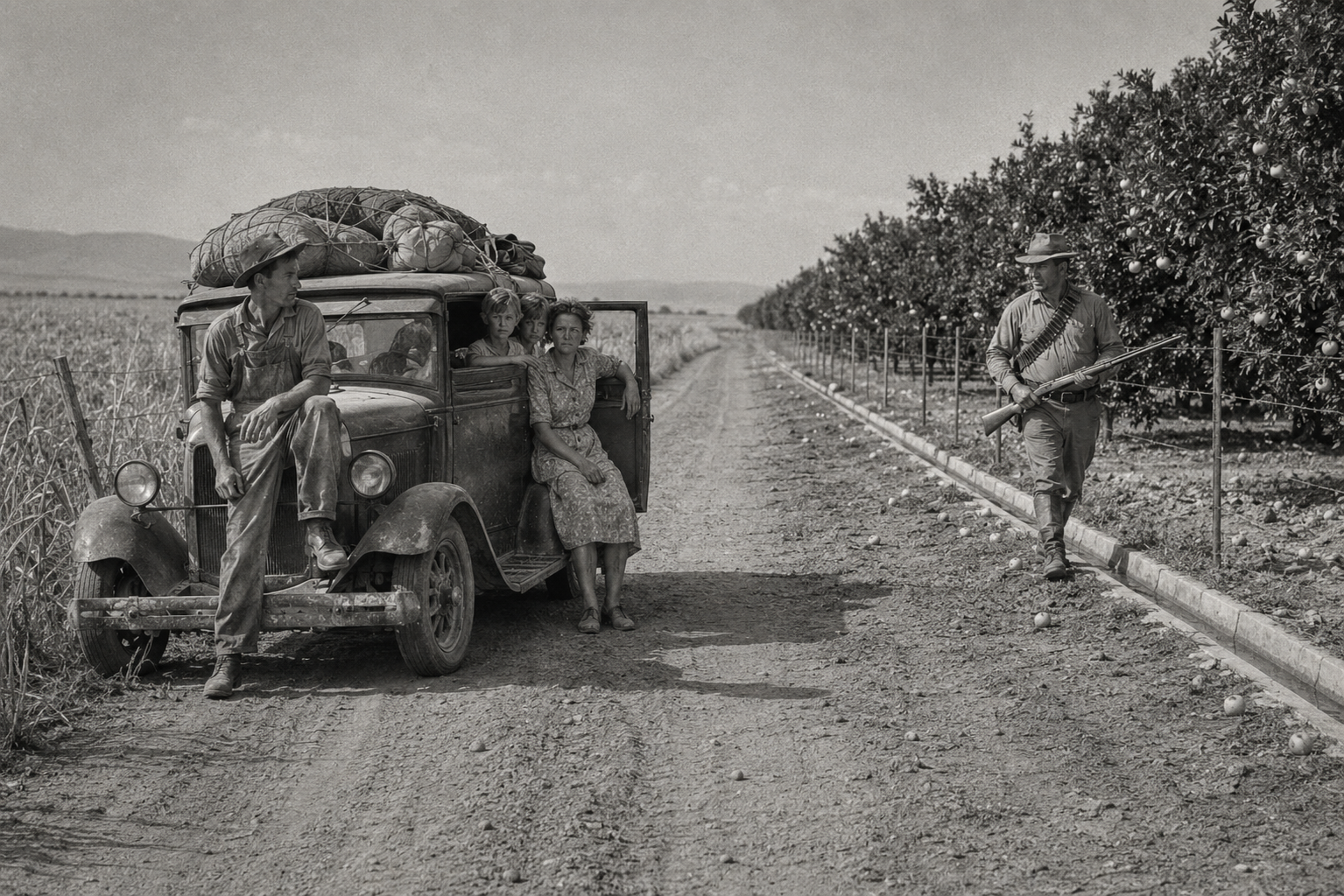 The guarded oranges and the fallow field