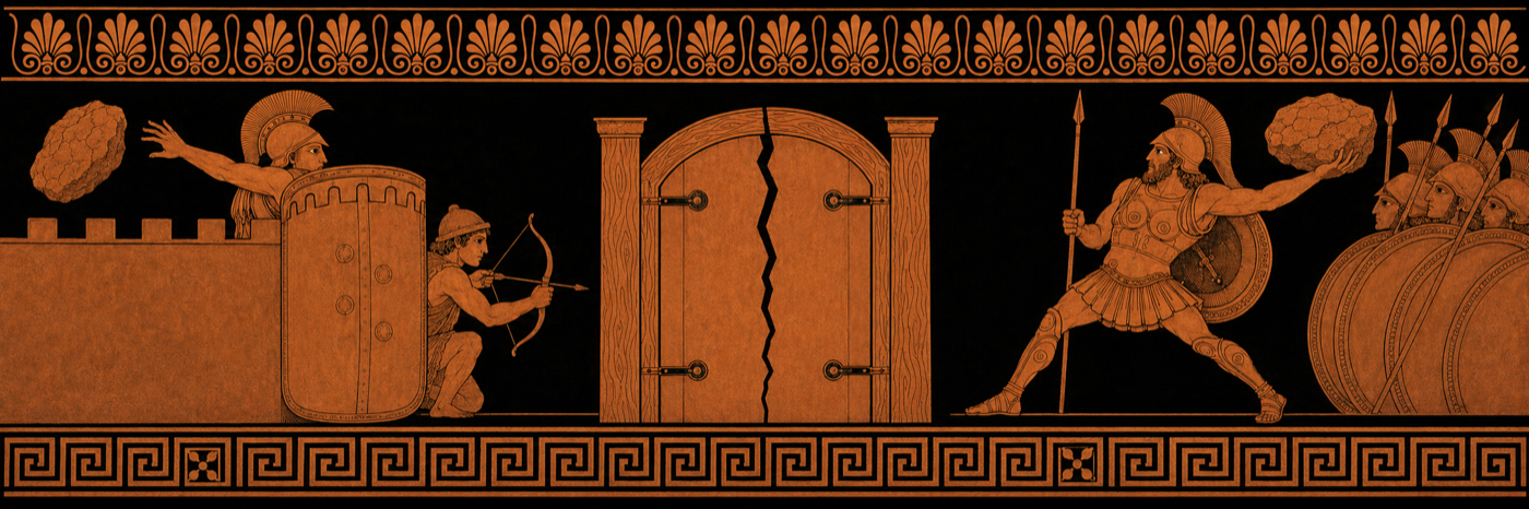 Iliad, Book 12 — Battle at the Wall; Hector Breaks the Gate