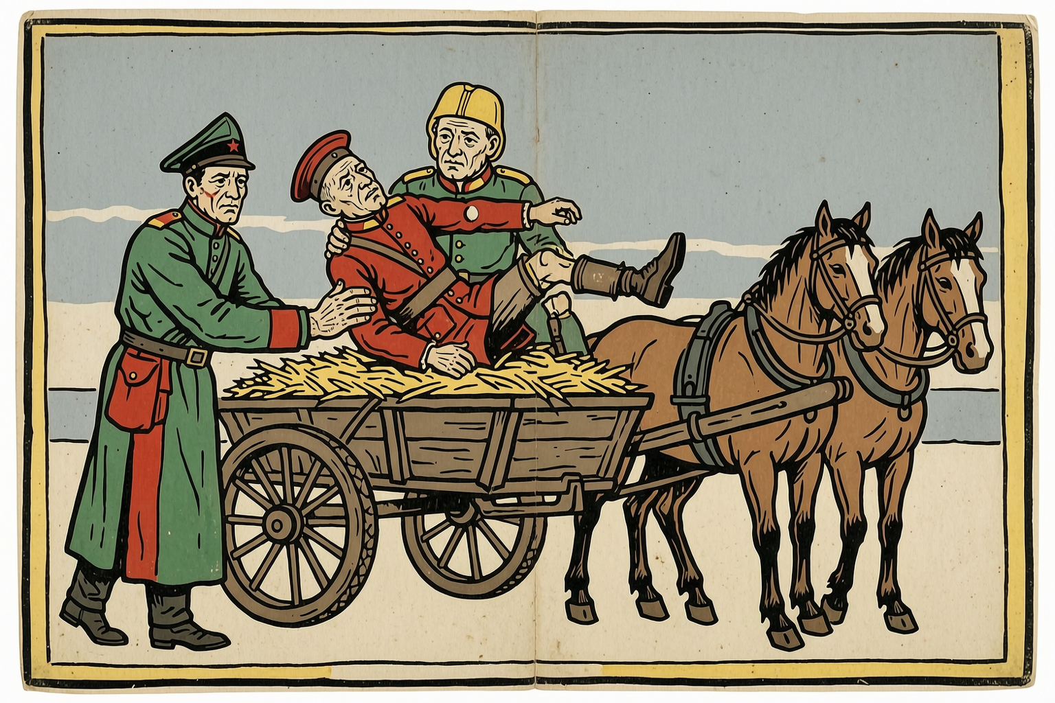 Put in the cart with the courier