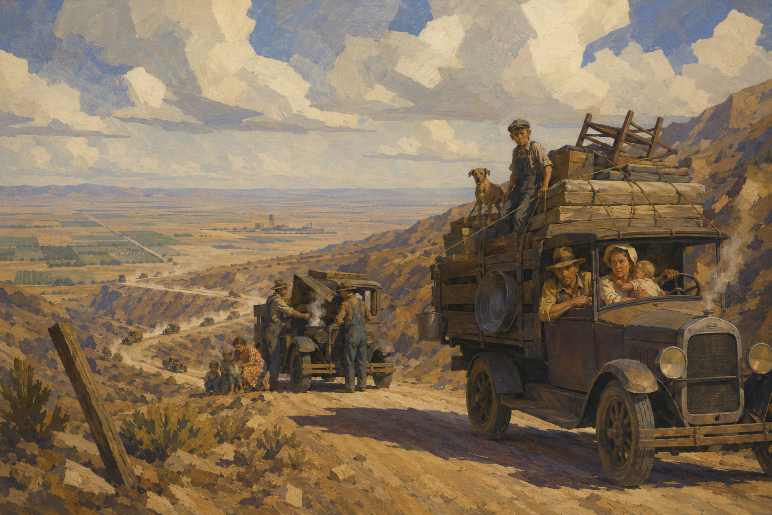The dispossessed come over the mountains