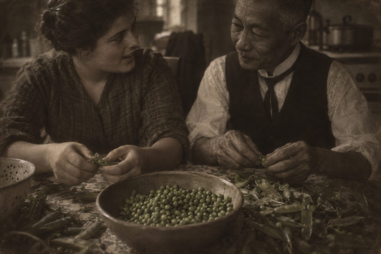 Slipping peas