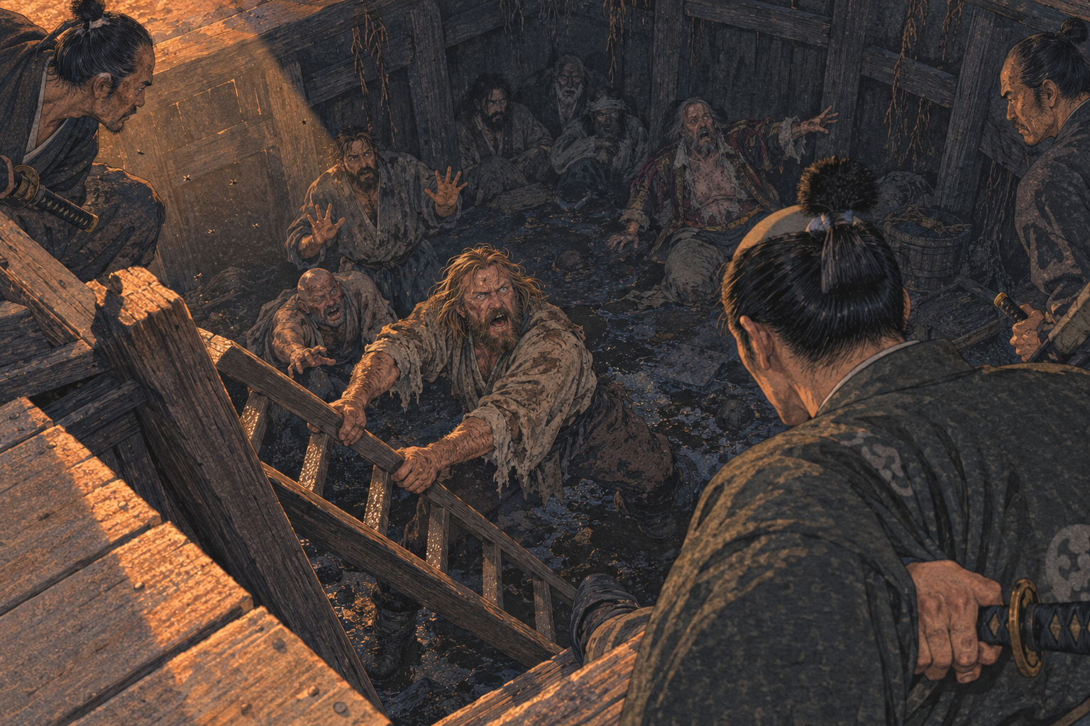 Blackthorne bars the ladder
