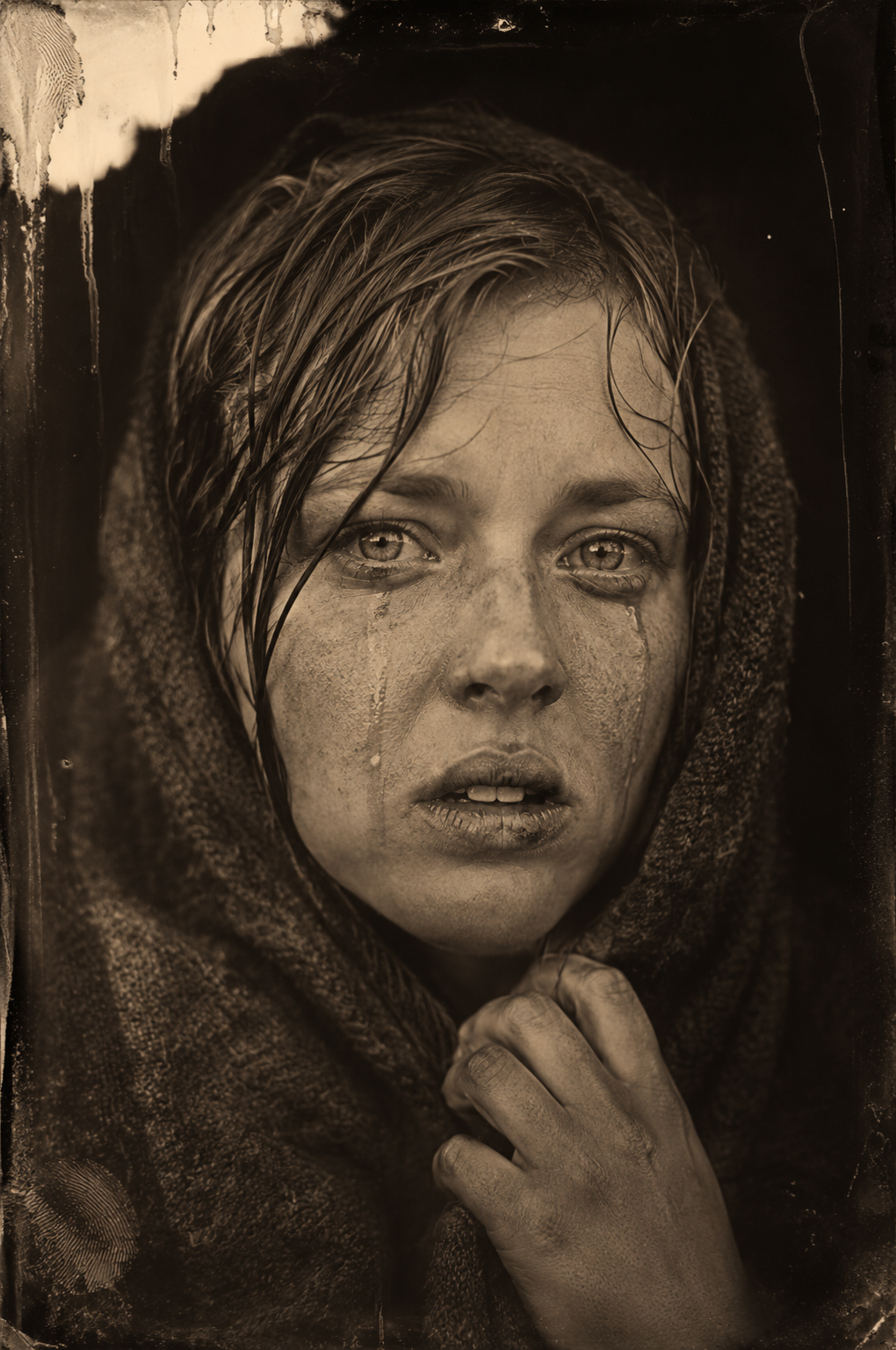 A bolt hits just behind them; when Lorena gets her breath back she is crying, the tears mingling with the rain on her face.