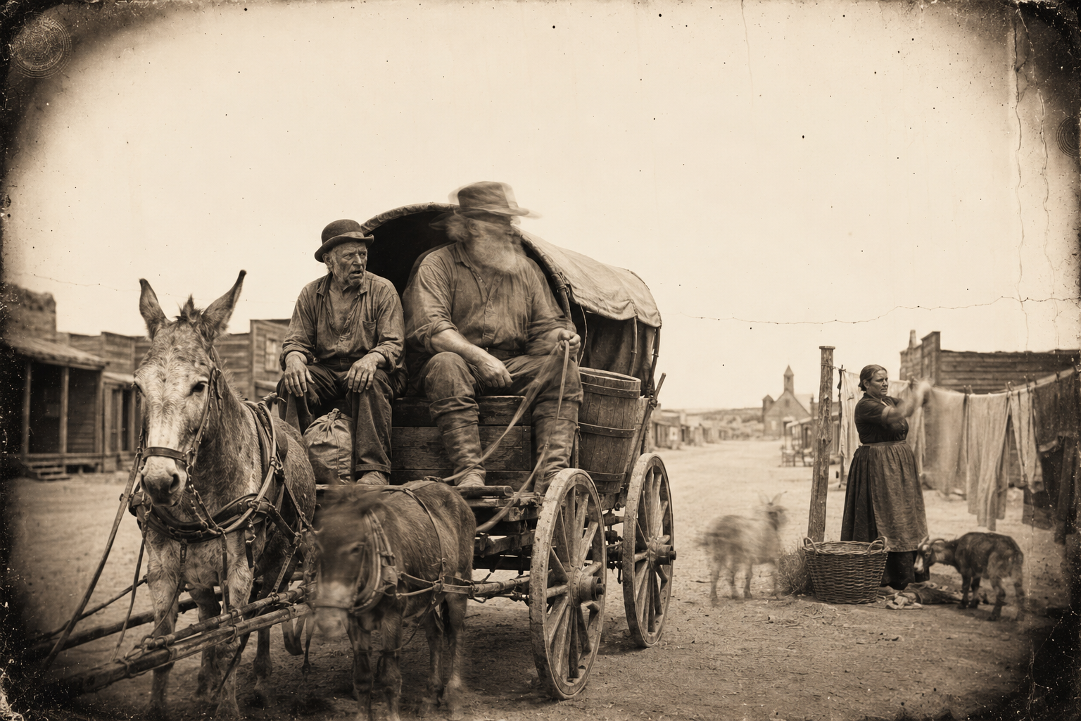 Riding out past the widow Cole and her goats, Lippy weeps in the wagon seat and his last look at Lonesome Dove goes watery.