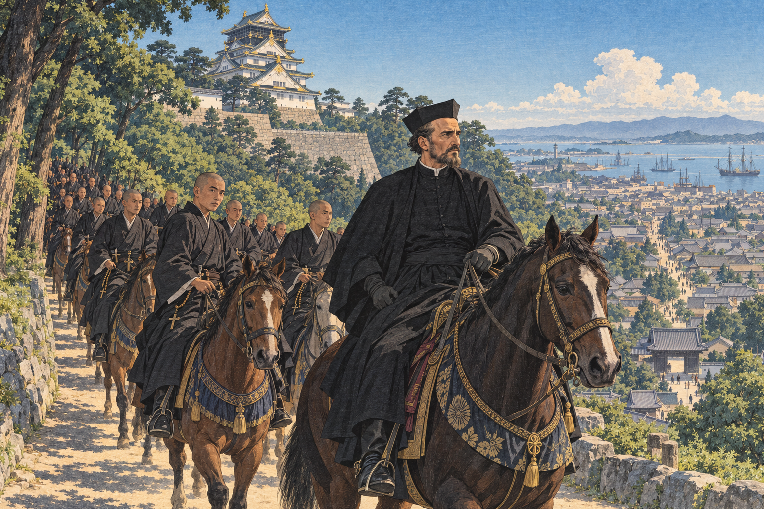 Alvito rides down from the castle