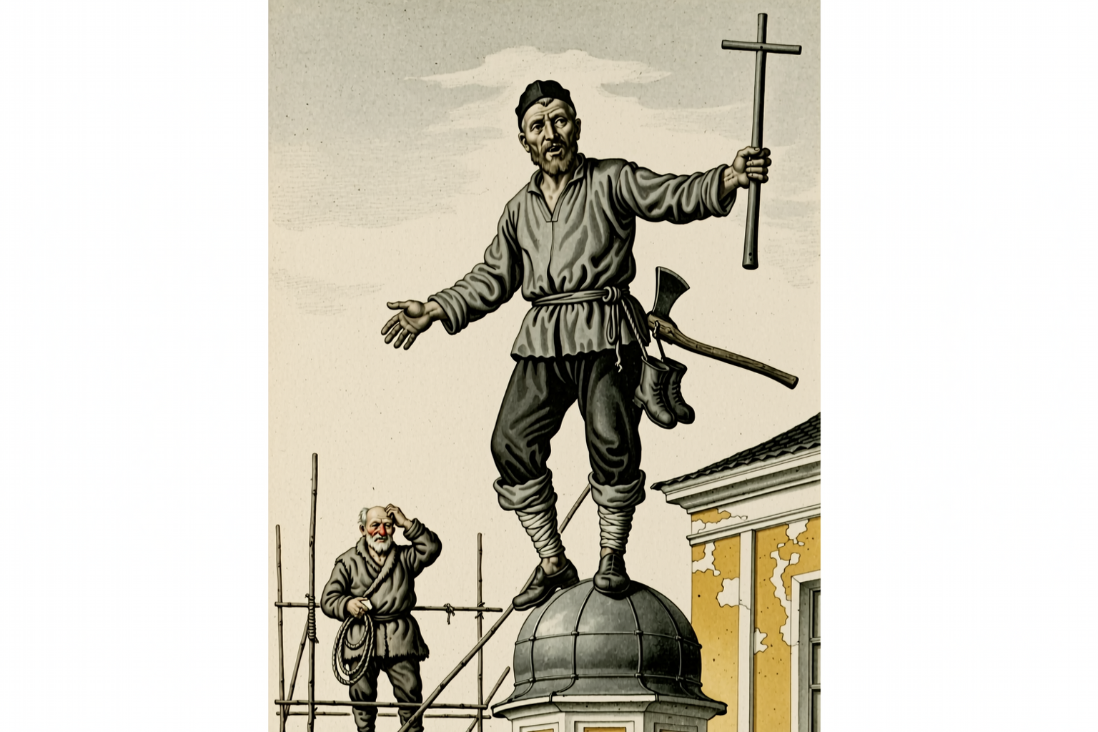 Stepan Probka on the Cross