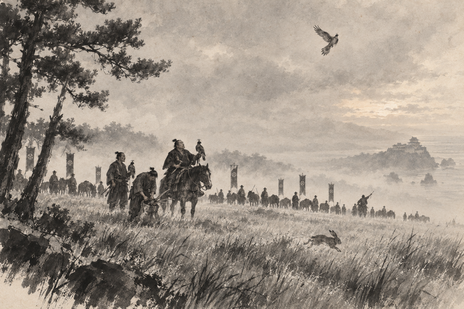 The dawn hunt on the plateau