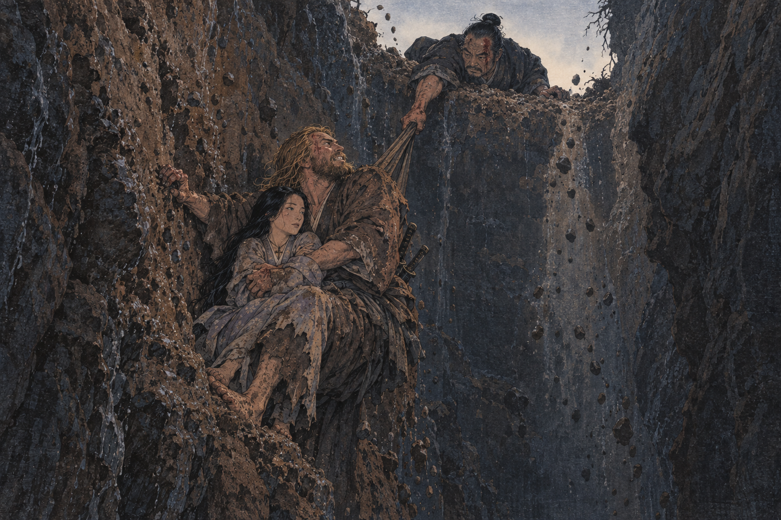 Toranaga's hand in the chasm
