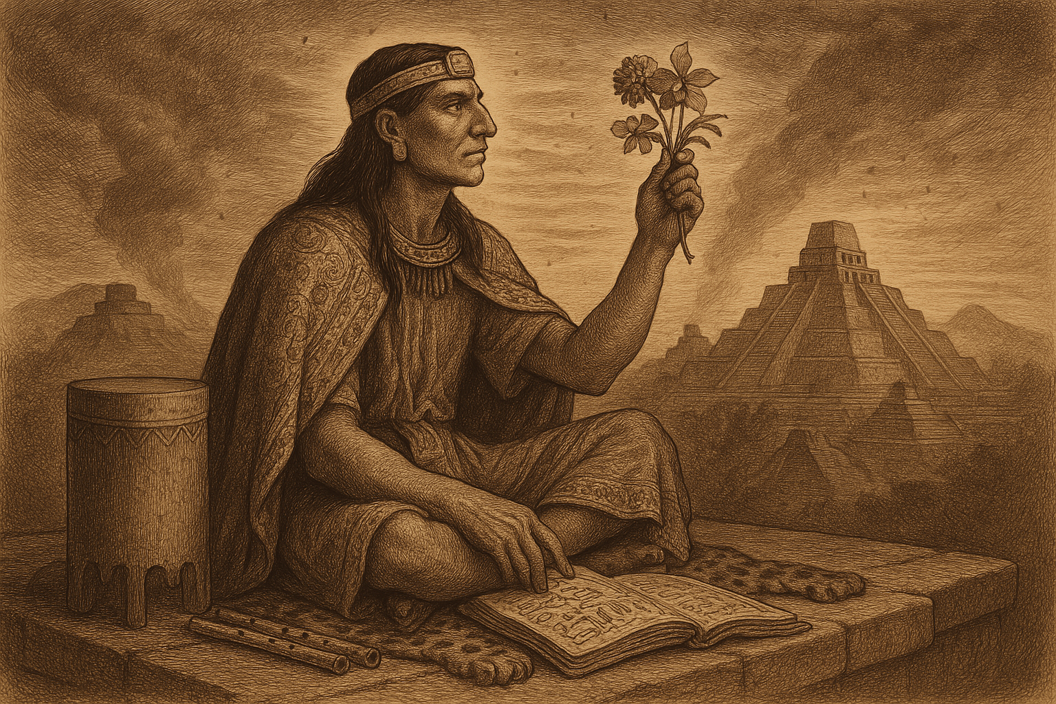 Aztec Poets Wrote About Flowers While Their World Ended — Cantares Mexicanos: Songs of the Aztecs