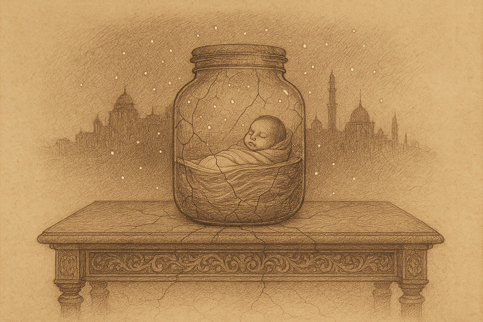 The Empire Left at Midnight. The Body Kept the Wounds. — Midnight's Children