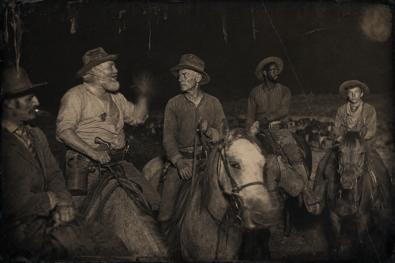 Call, Deets and Newt ride in from the north with no vaqueros and no explanation but two lost Irishmen on their way to Galveston.