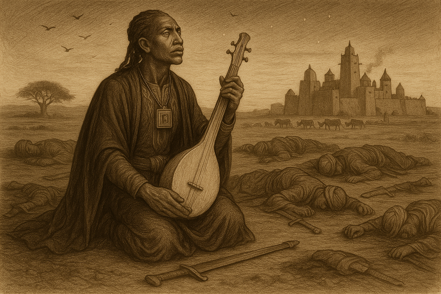 The Lute That Sang in His Sons' Blood — Gassire's Lute