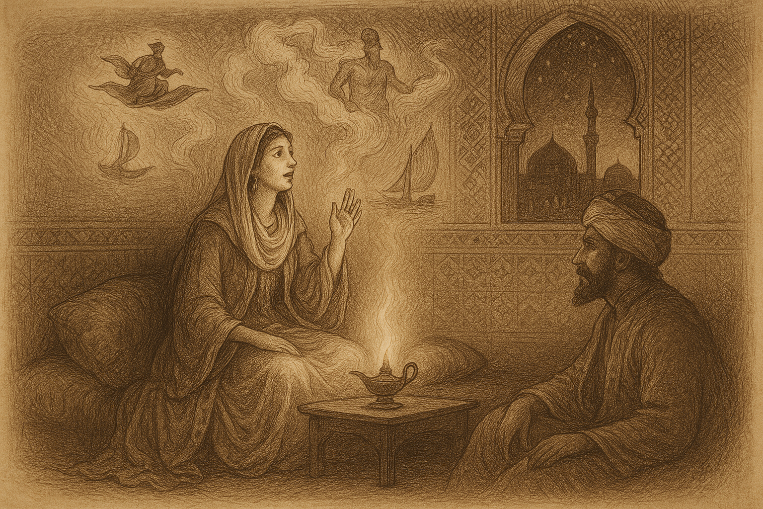 The Woman Who Told Stories to Stay Alive — One Thousand and One Nights