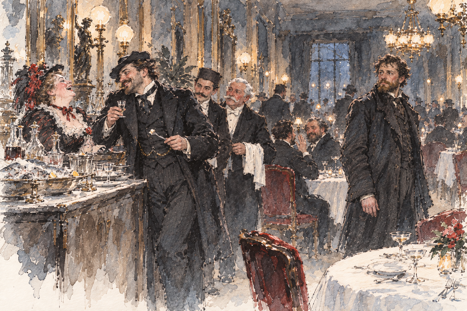 The buffet at the Angleterre