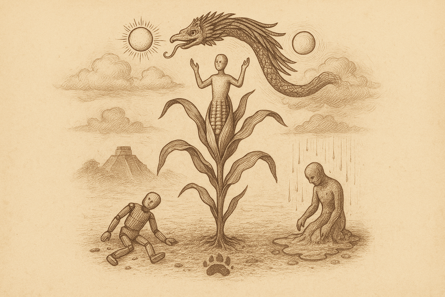 The Gods Who Got Humans Right on the Third Try — Popol Vuh