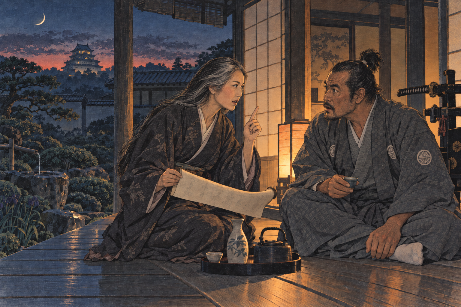Yuriko reads Omi's letter